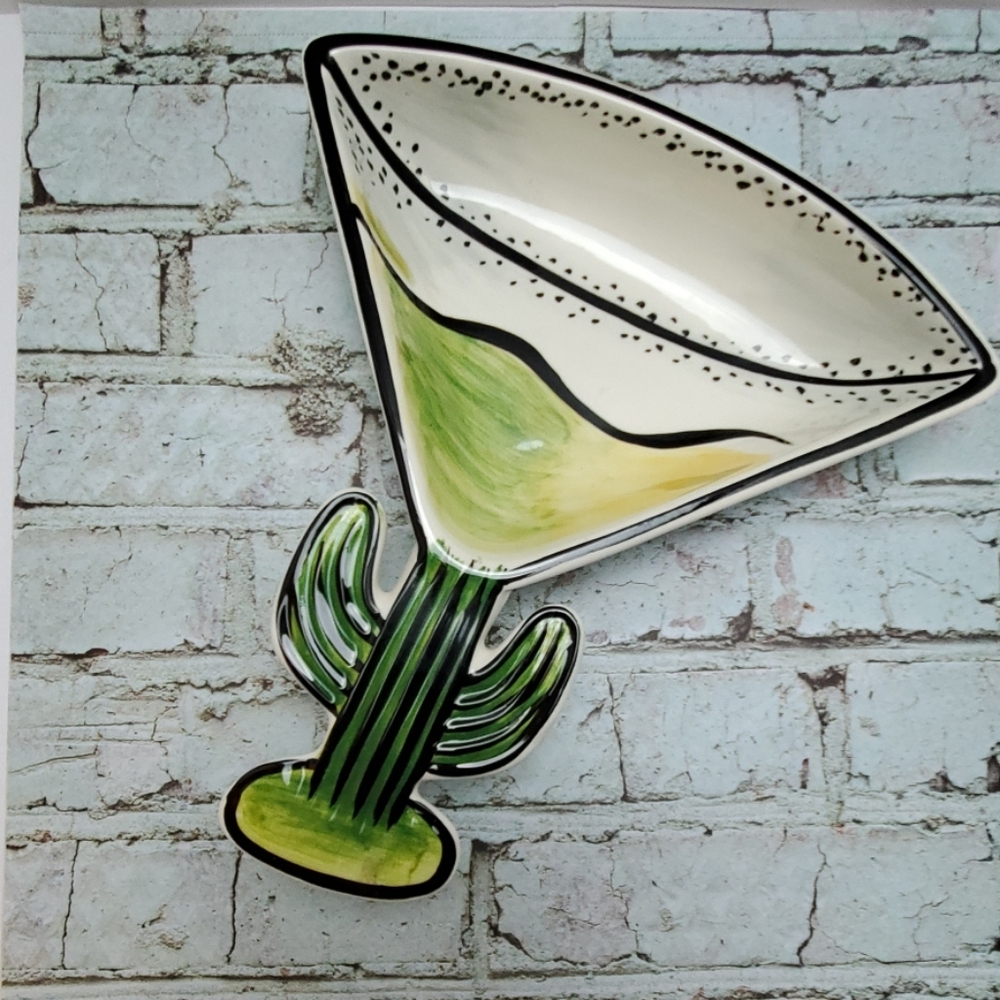 Martini Shaped Relish/Dip 8" x 5" Dish